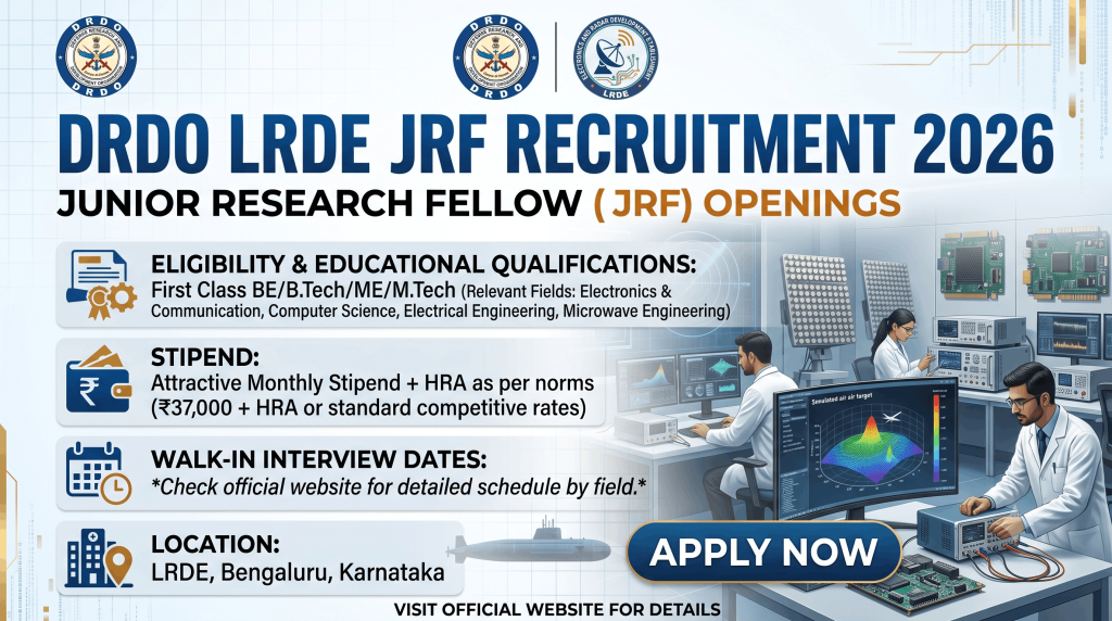 DRDO LRDE JRF Recruitment 2026