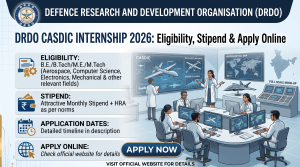 DRDO CASDIC Internship 2026